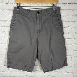 American Eagle mens‎ Longboard Gray Khaki Shorts Size 30 Knee Length